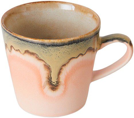 70s ceramics americano mug blossom