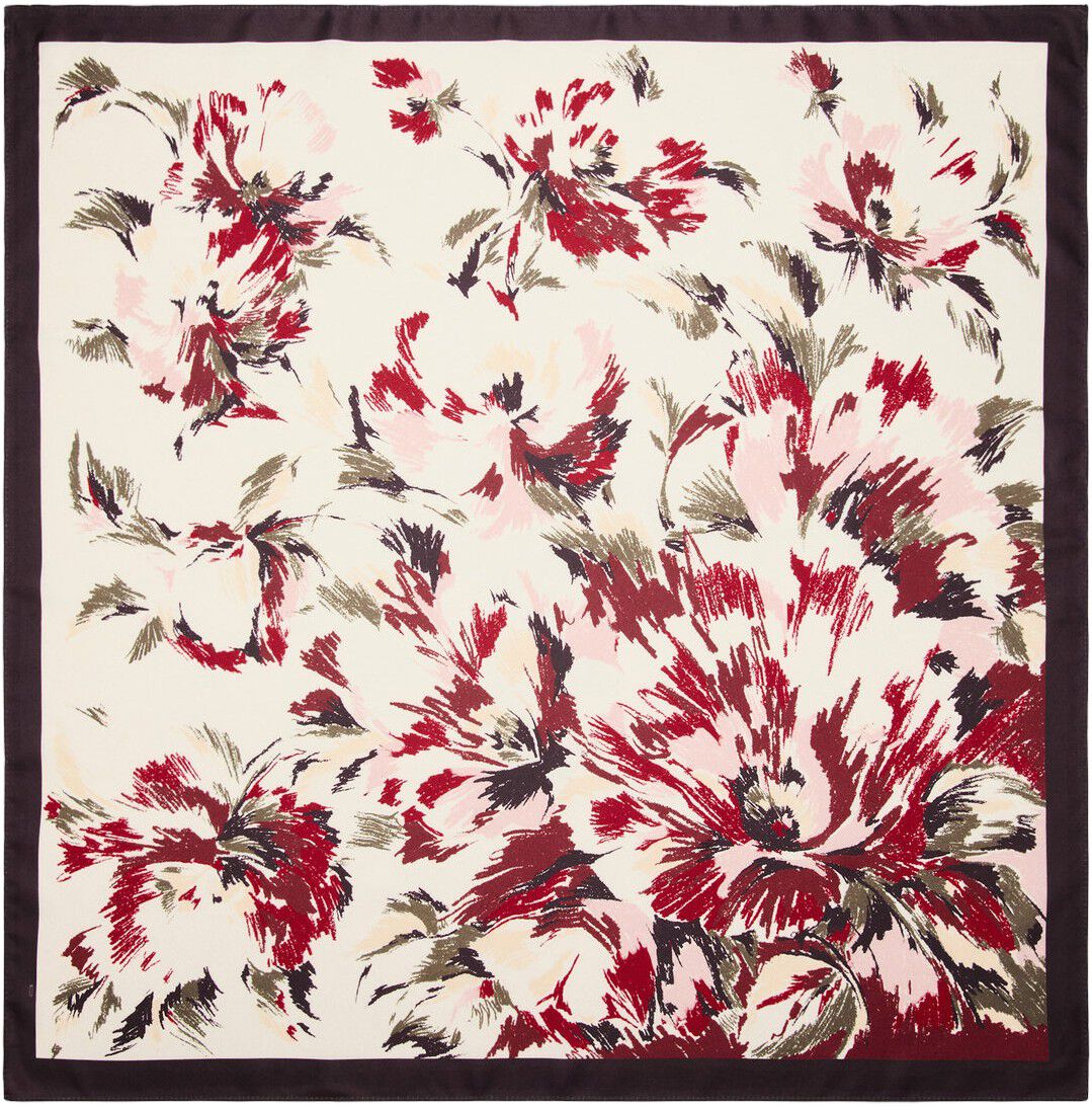 Flowers printed scarf