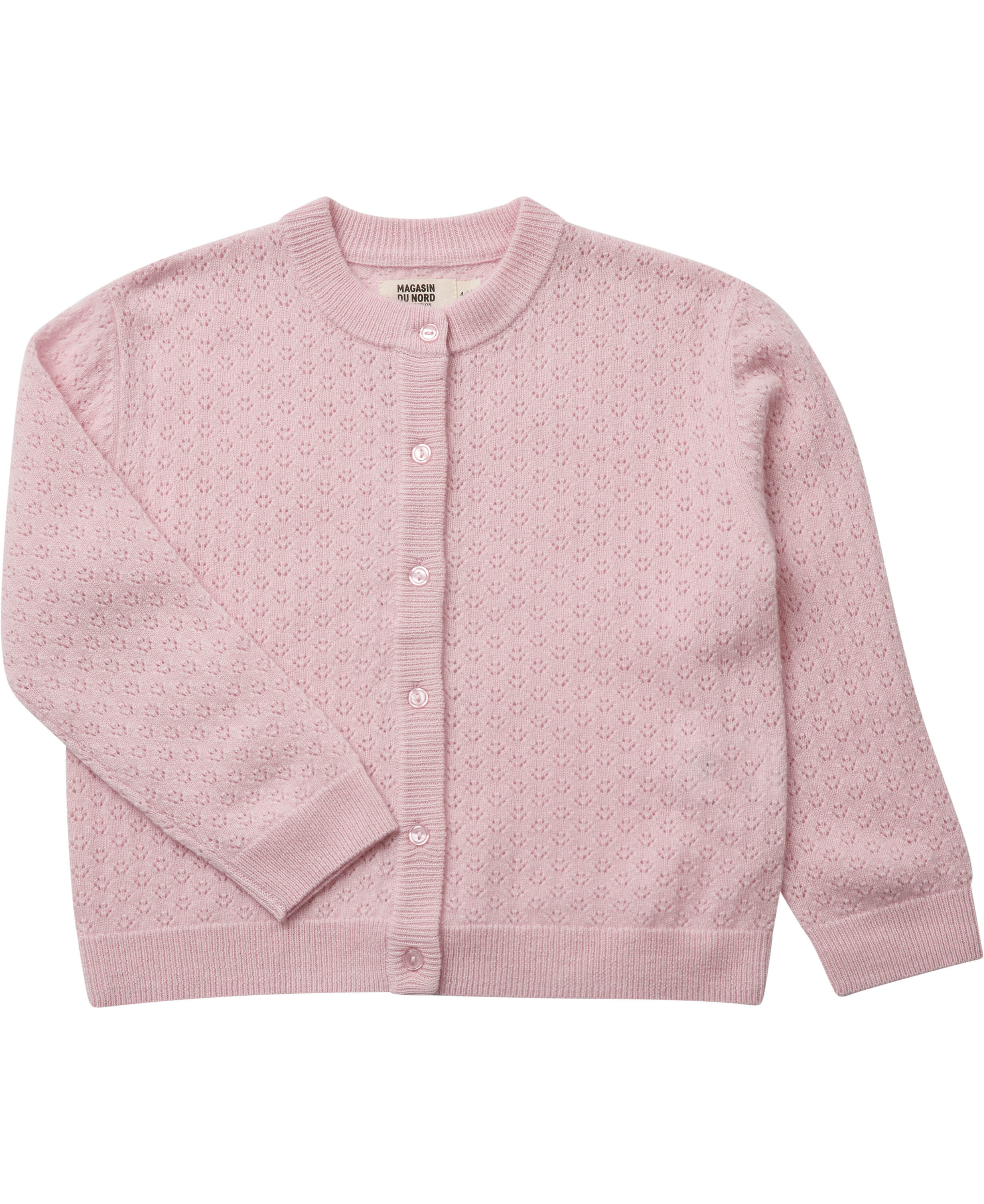 Strikka RWS pointelle wool & cashmere cardigan