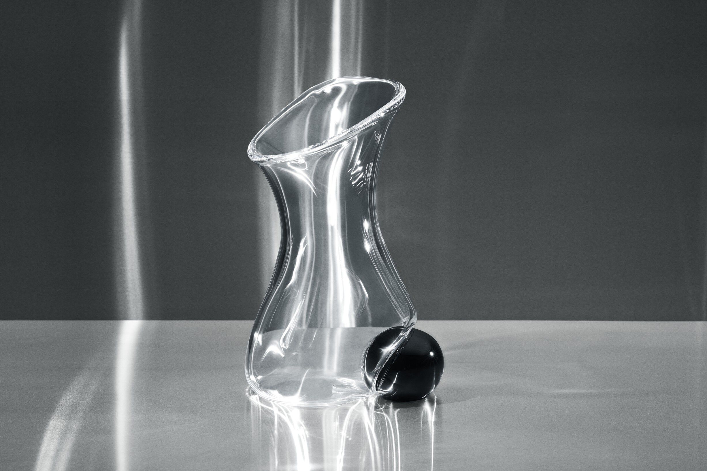 Silhouette Vase H36 cm klar