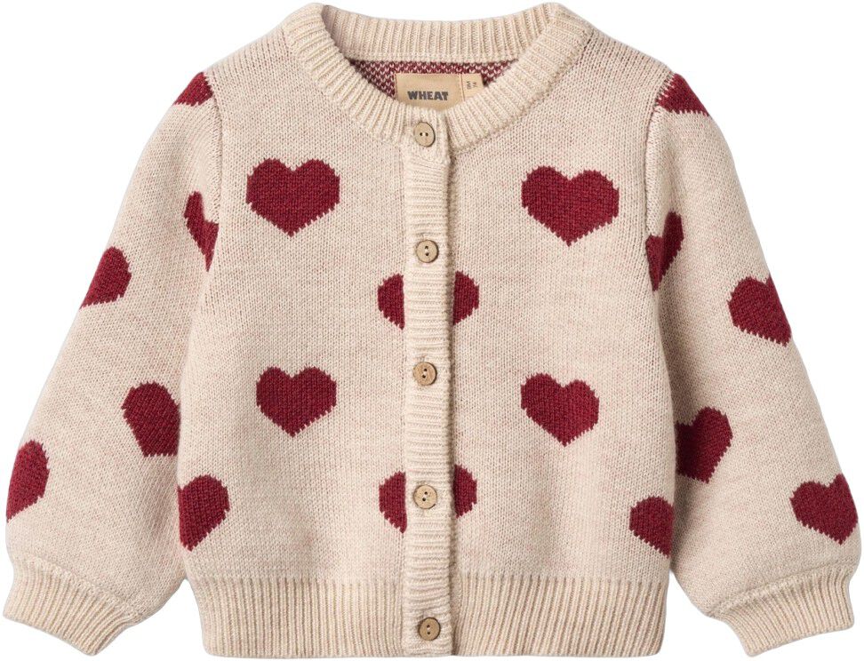 Jacquard Strik Cardigan Hjerter