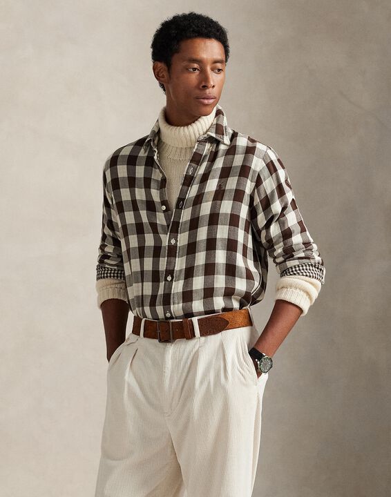 Custom Fit Plaid Double-Faced Shirt