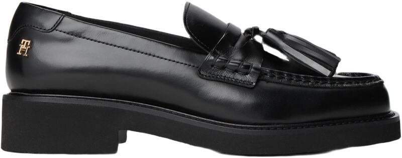 Tassel Squarish Toe Lthr Loafer