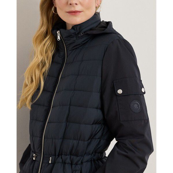Quilted Funnelneck Puffer Jacket