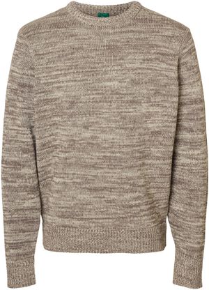 ANRJOHAN LS KNIT COTTON STRIPE CREW