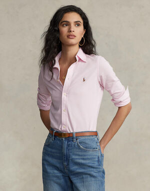 Knit Cotton Oxford Shirt