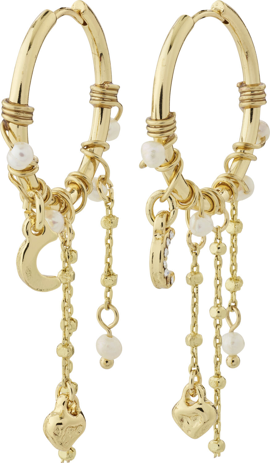 ARLET recycled earrings gold-plated