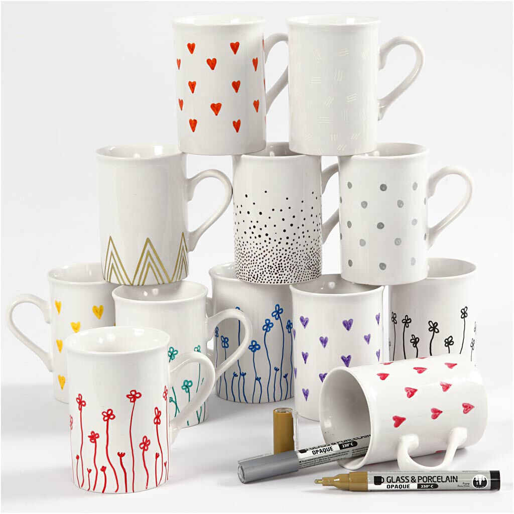 Glas- og porcel&aelig;nstusch, streg 1-2 mm.