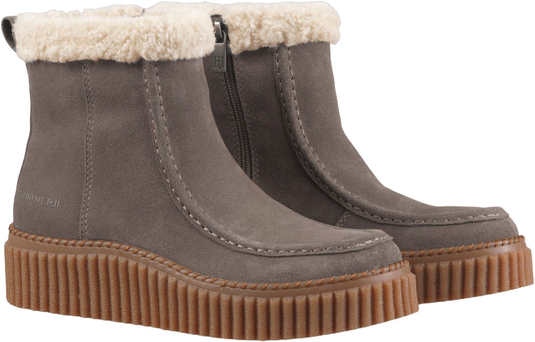 Suede Boots With Shearling