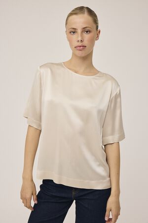 Gia 2 Kortærmede bluse - 100% silke