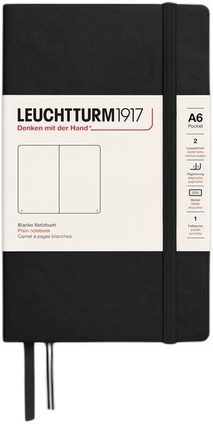 LT1917 Notesbog hardcover blank 185s A6/