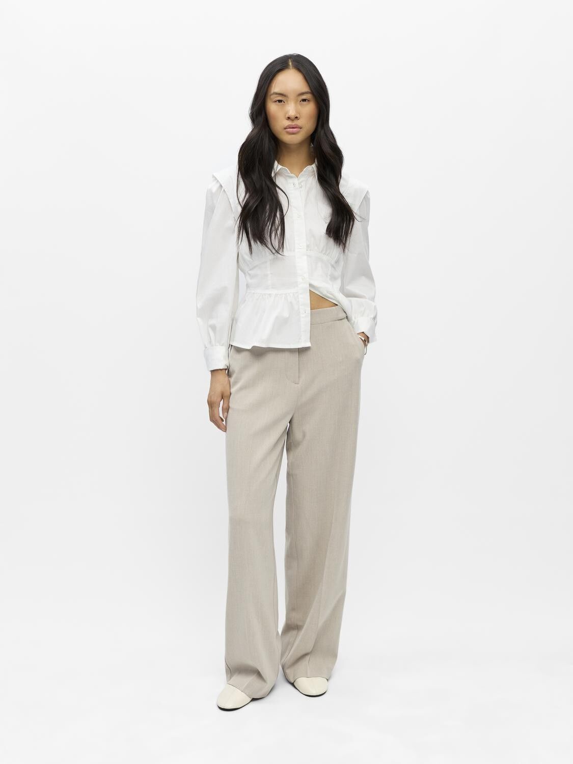 OBJKAMMY MW WIDE PANTS NOOS
