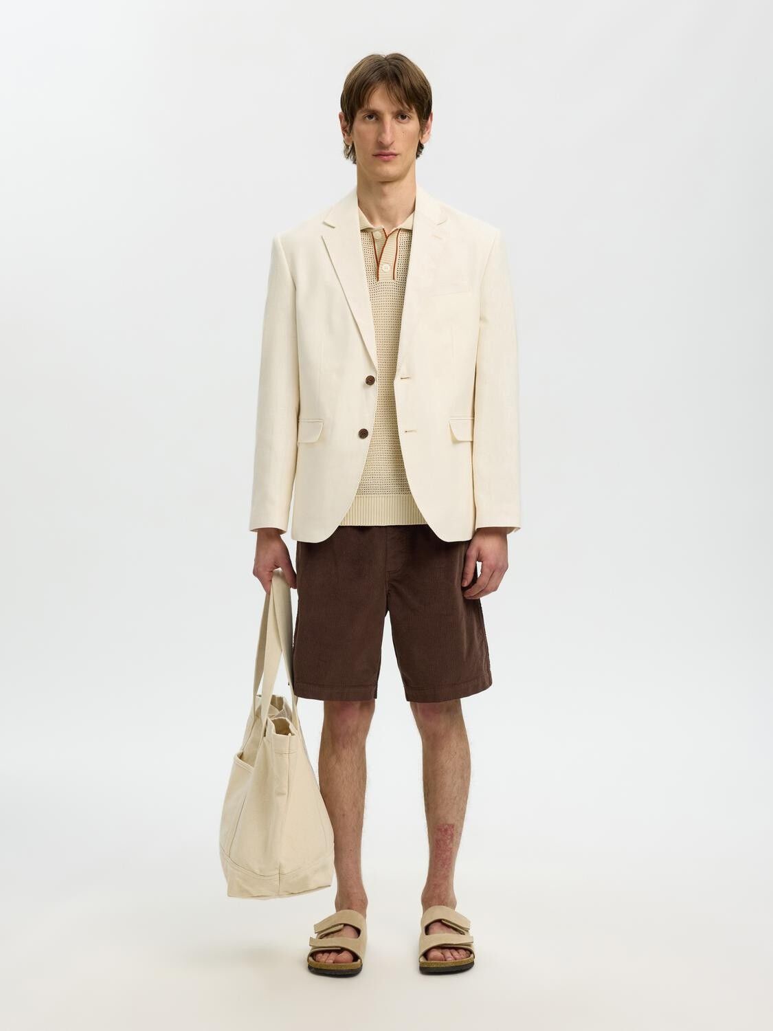 SLHREGULAR-JACE CORDUROY SHORTS NOO