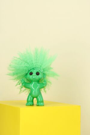 Lykketrold, gr&oslash;n, 9 cm