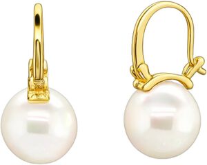 Alexandra Pearl Earrings - Gold