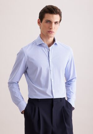 Performance shirt Slim 1/1 Kent-Collar Print