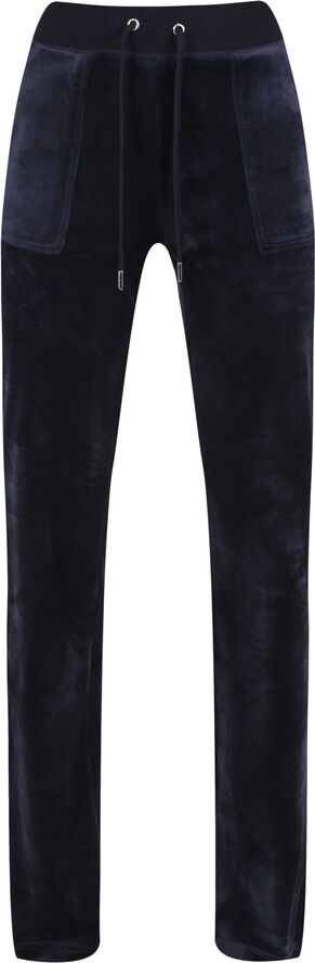 Del Ray Classic Velour Pant Pocket Design