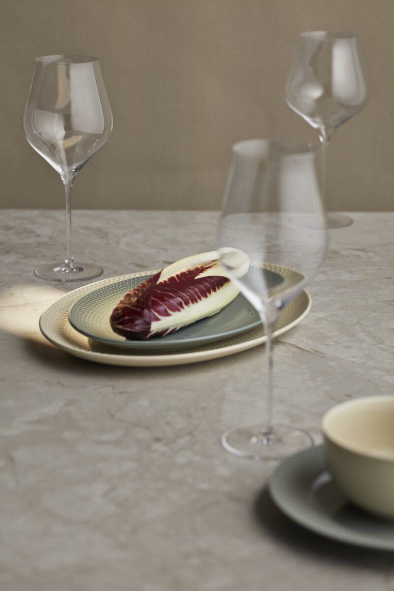 Rhombe Earth Ovalt serveringsfad 35x26. 5 cm marble