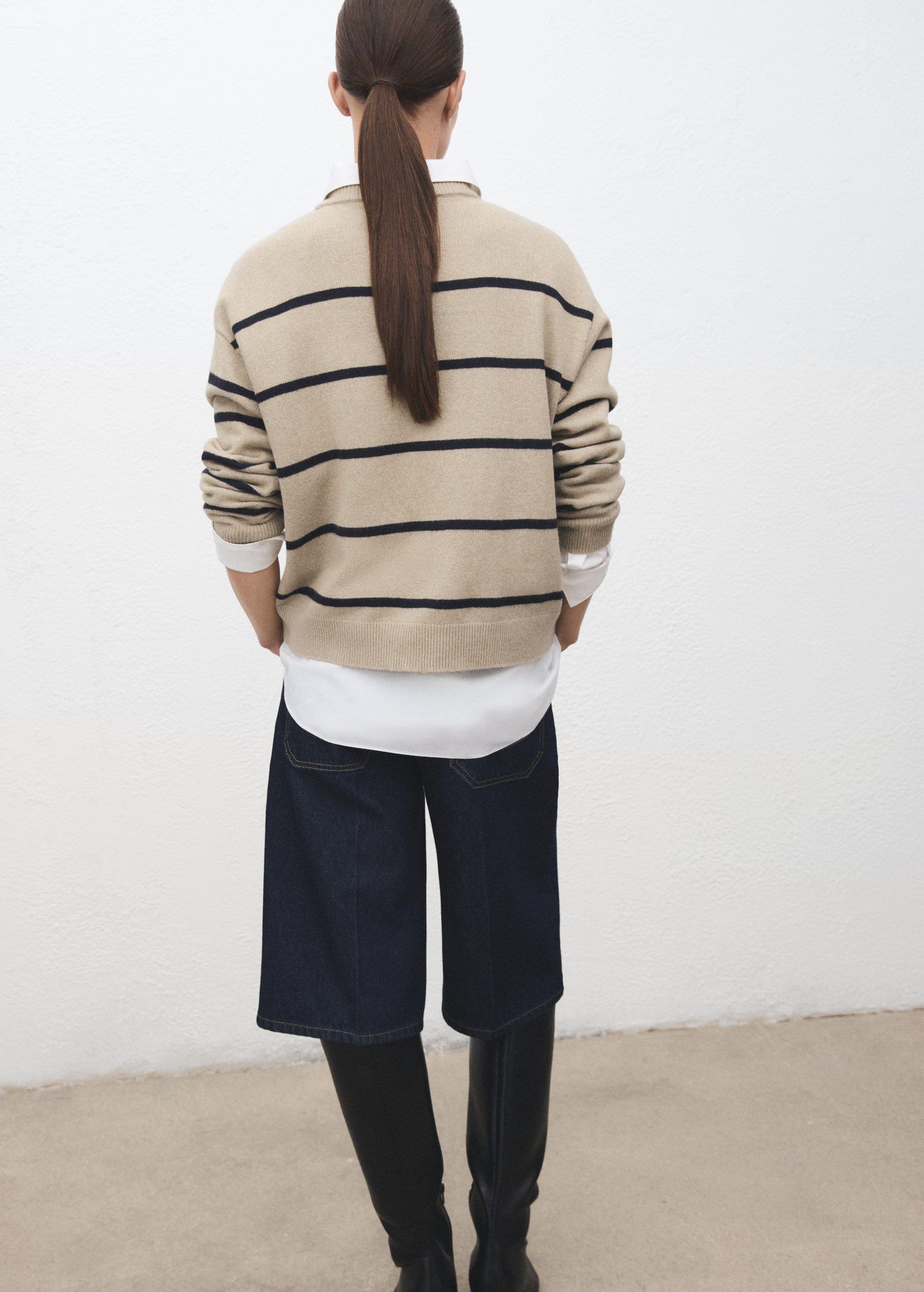 Knit striped sweater