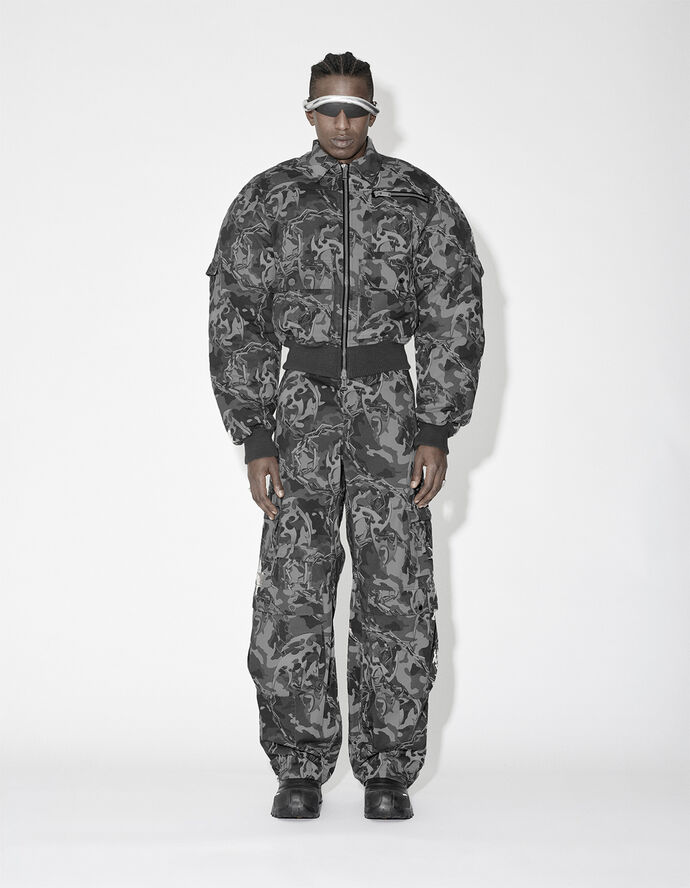Camo Printed Cargo Trousers