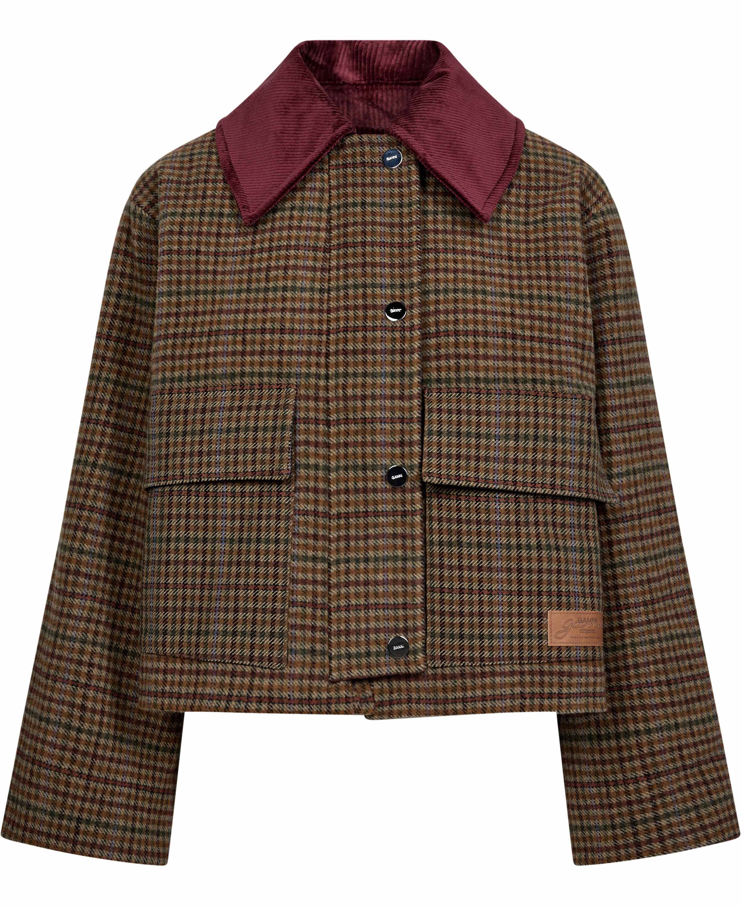Heavy Check Twill Short Barn Jacket