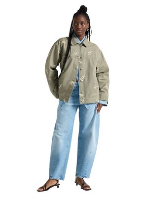 Woven jacket in cotton with a relax