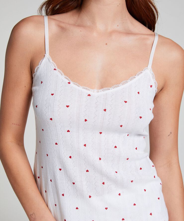 CAMI POINTELLE LACE HEART