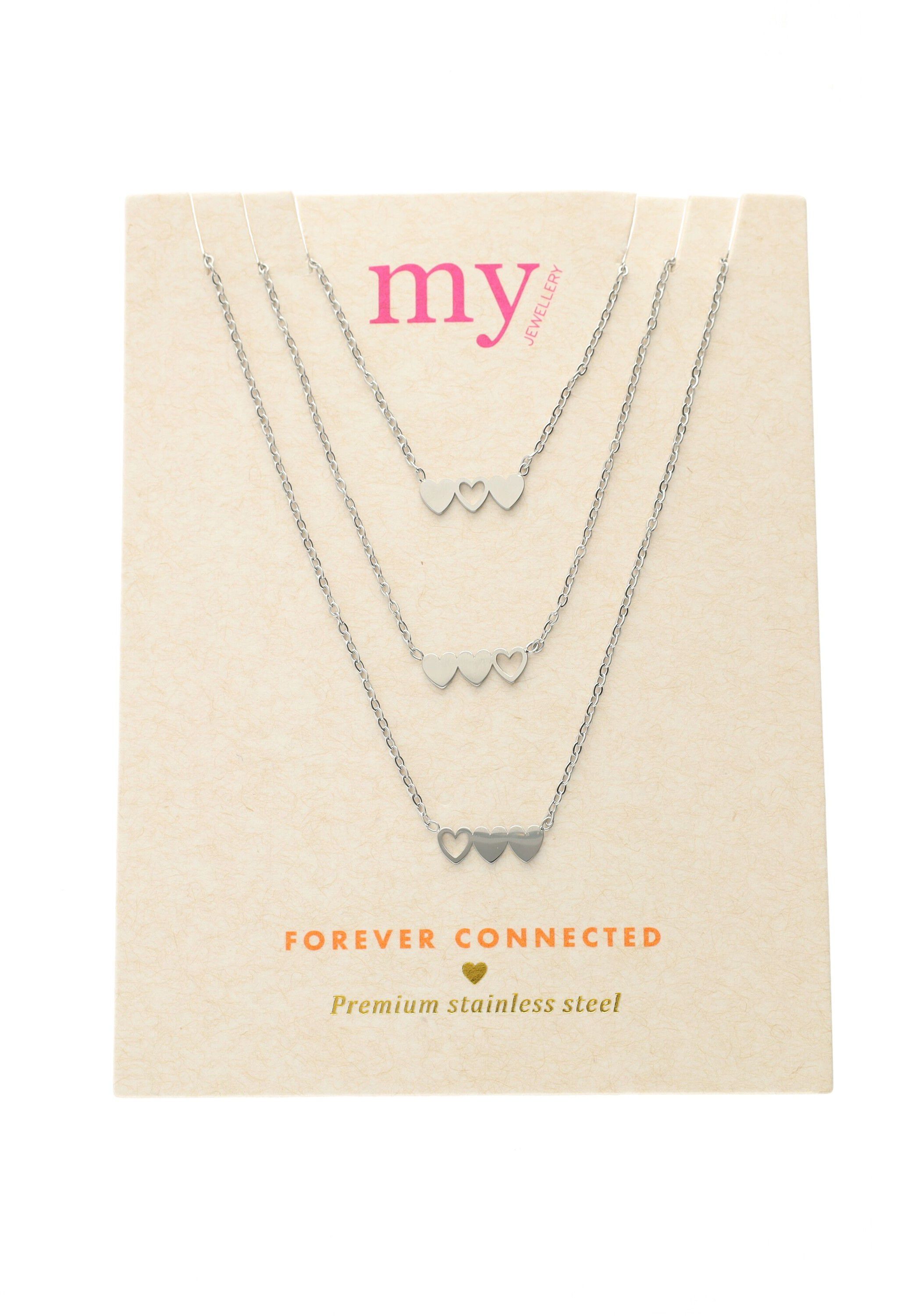 Necklace set 3 hearts