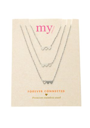 Necklace set 3 hearts