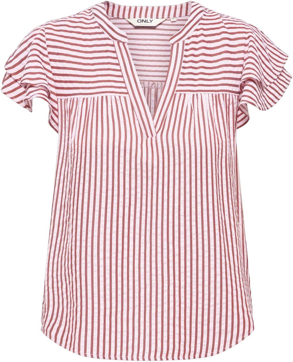 ONLBARI SL FRILL V-NECK TOP CS WVN