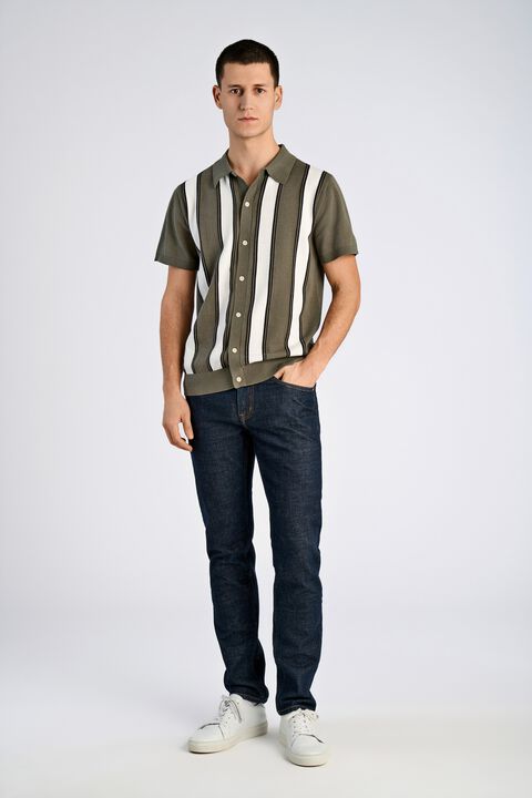 Knitted polo cardigan