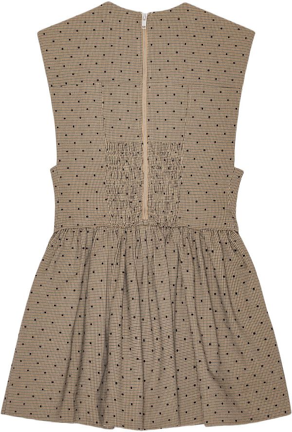 Flock Check Suiting Corset Mini Dre