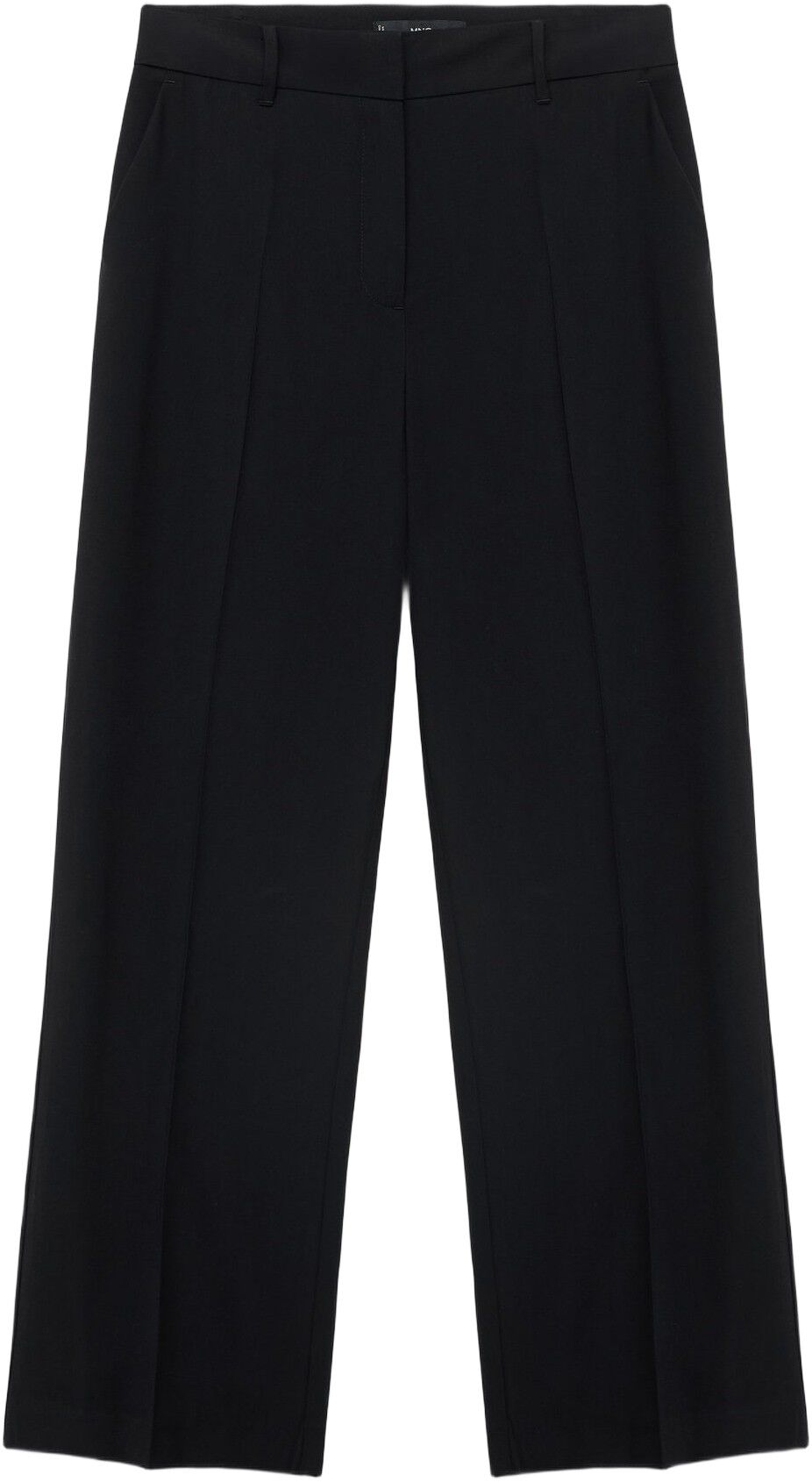 Straight mid-rise trousers