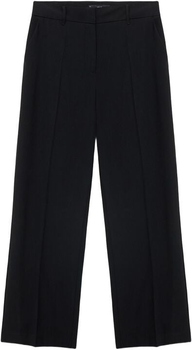 Straight mid-rise trousers