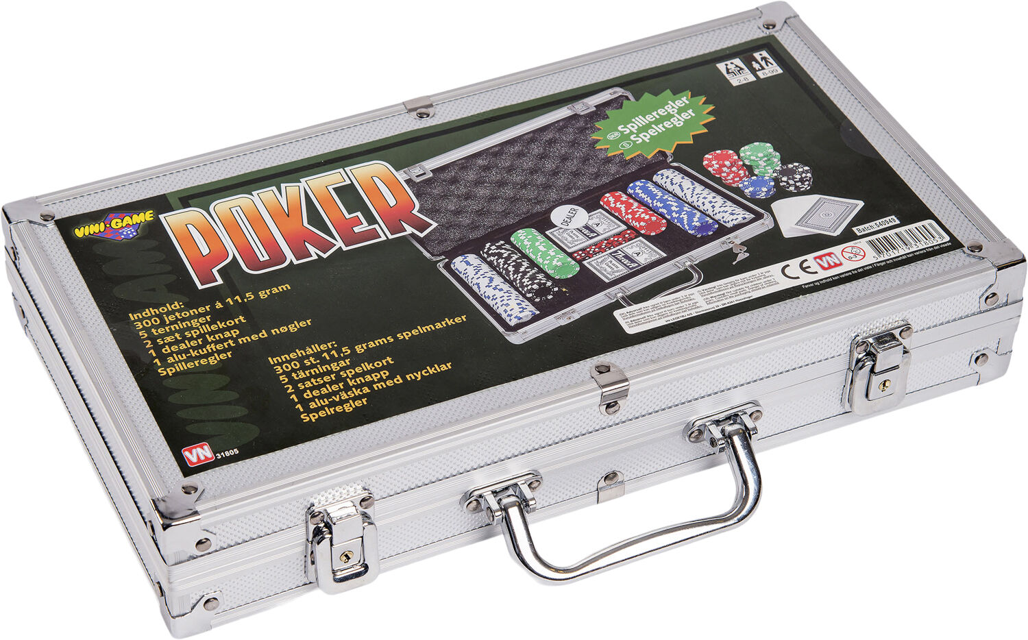 POKERCHIPS 300 ALUKUFFERT