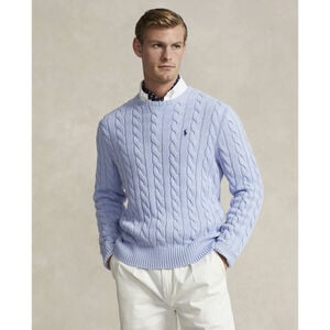 Cable-Knit Cotton Sweater