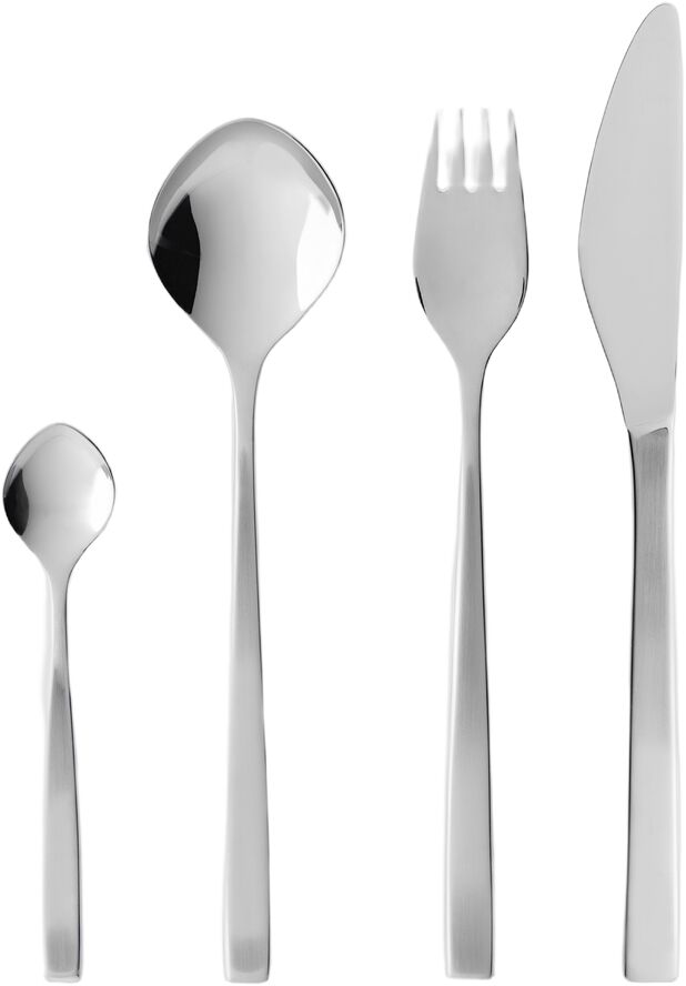 Bestiksæt Fuga 16 dele Mat/Blankt stål