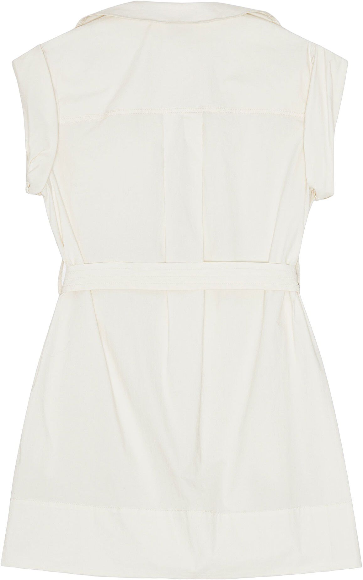 Stretch Cotton Cowl Neck Mini Dress