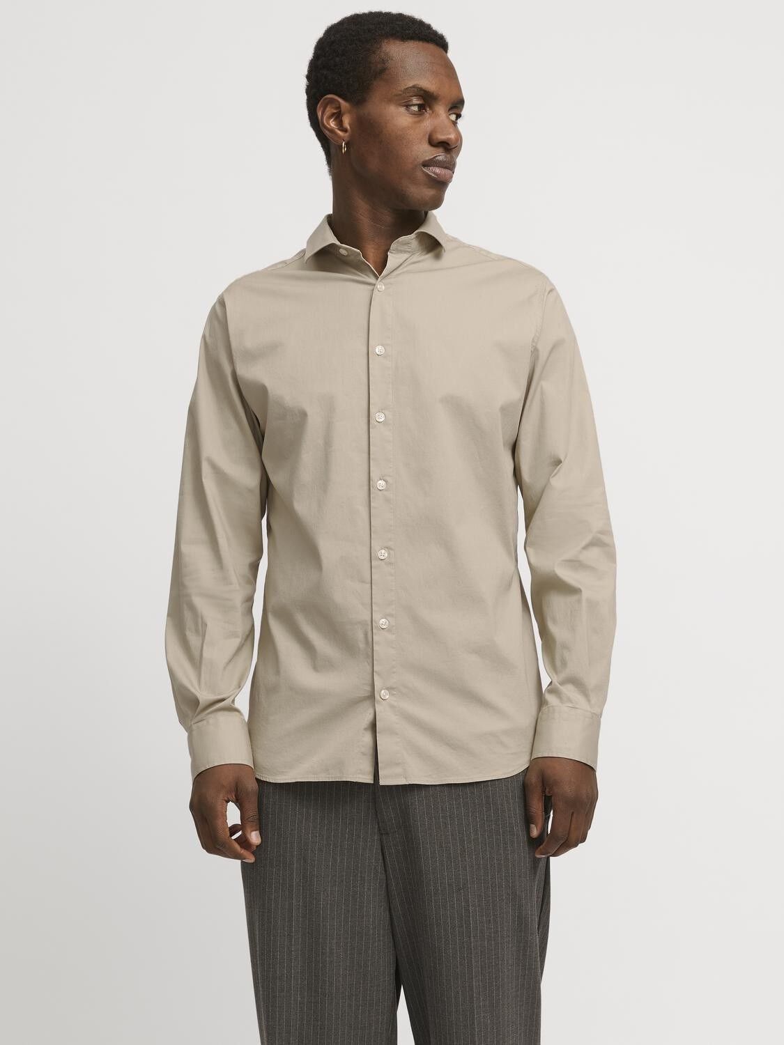 JPRBLAJAXON STRETCH SHIRT L/S NOOS
