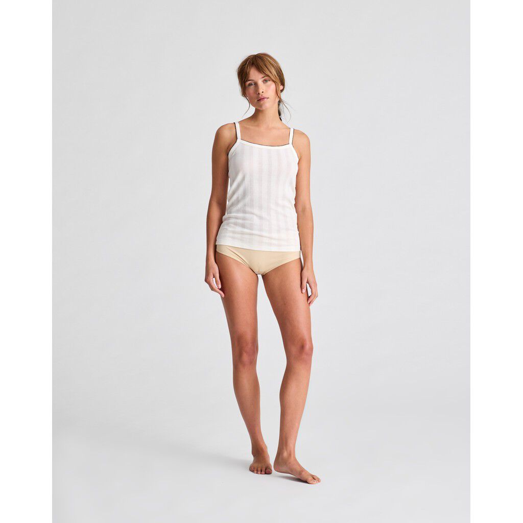 Liva Cotton Strap Top Drop Needle GOTS