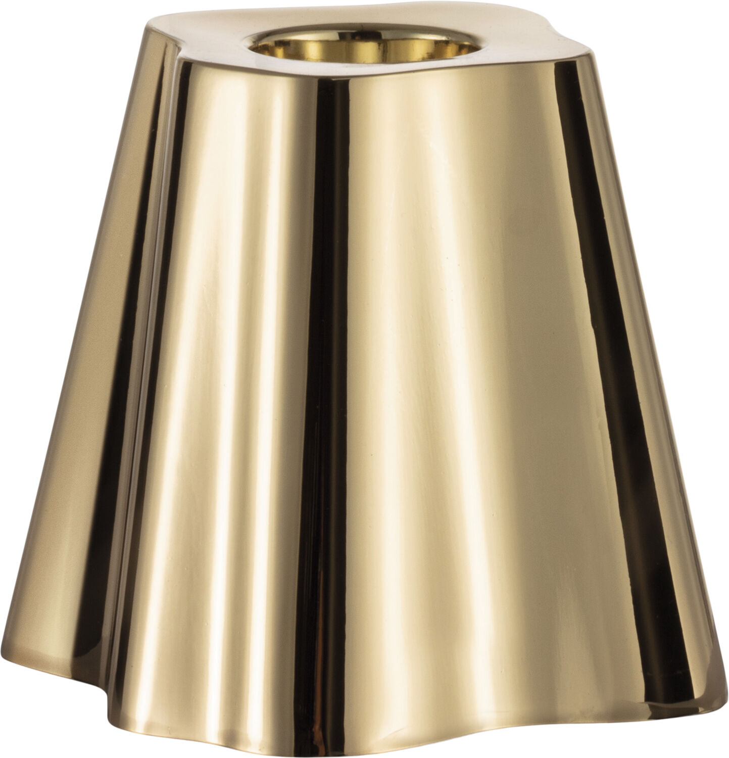 Aalto lysestage 6,5 cm messing