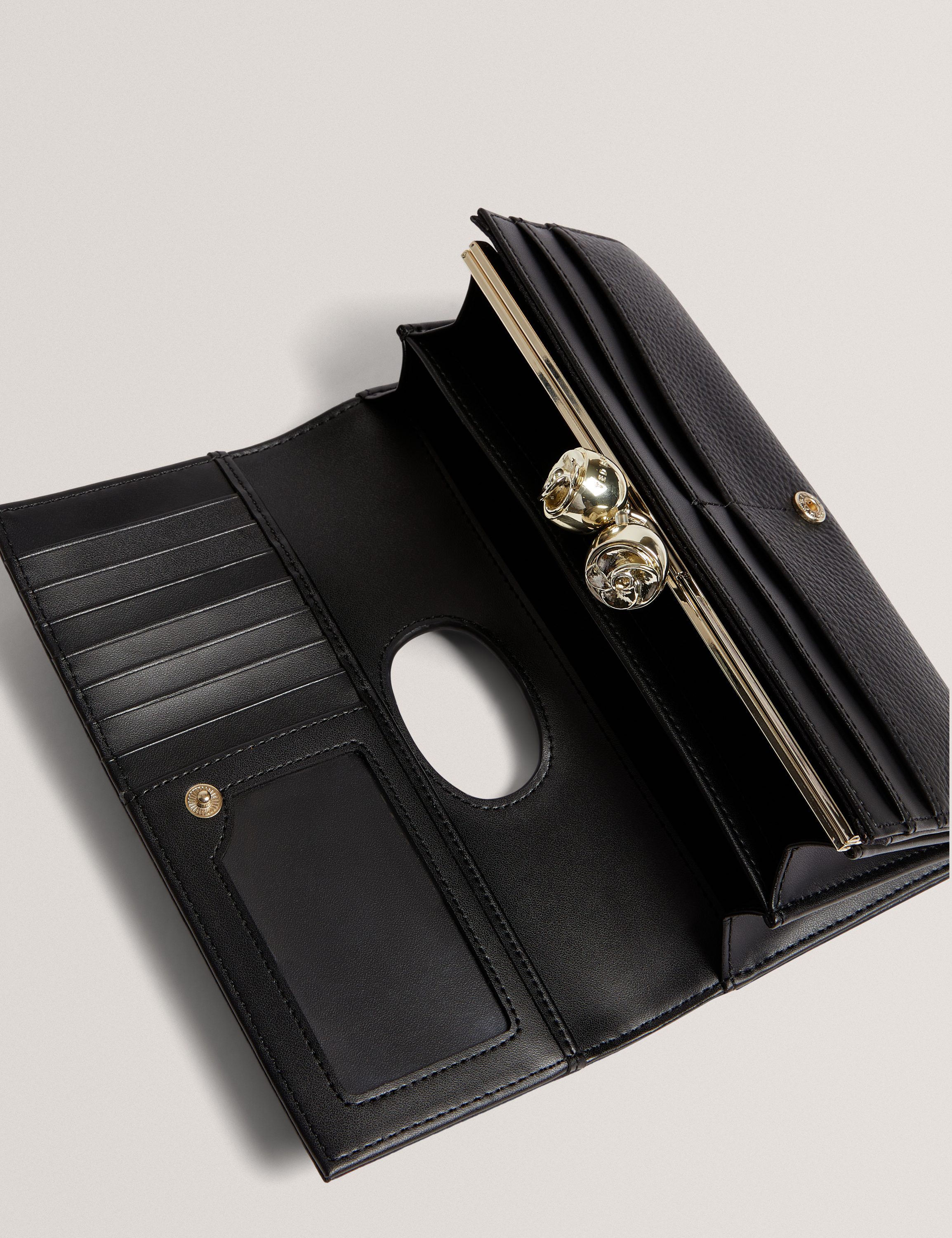 ROOSALI Rose Detail Leather Bobble