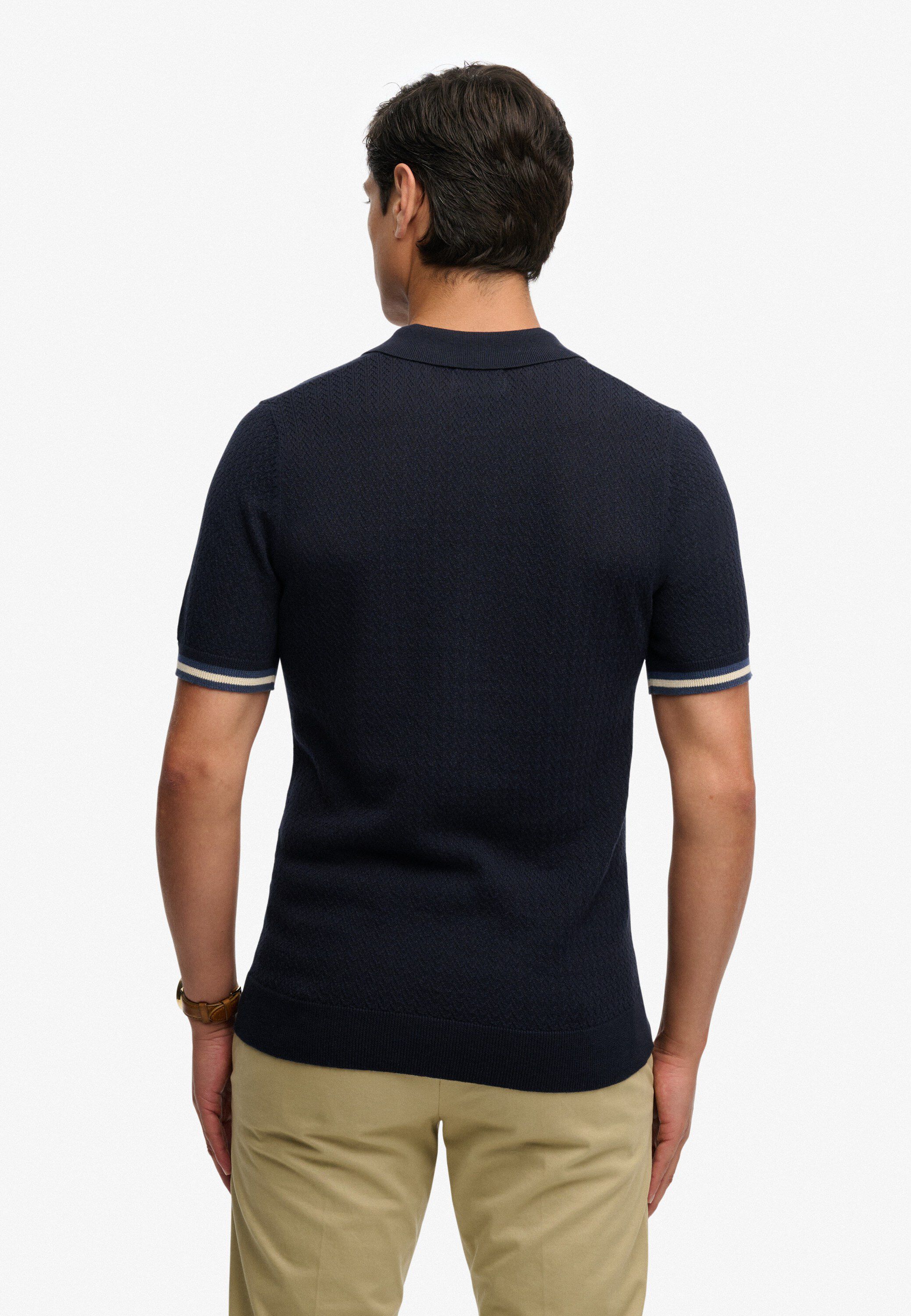KNITTED TEXTURE S/S POLO