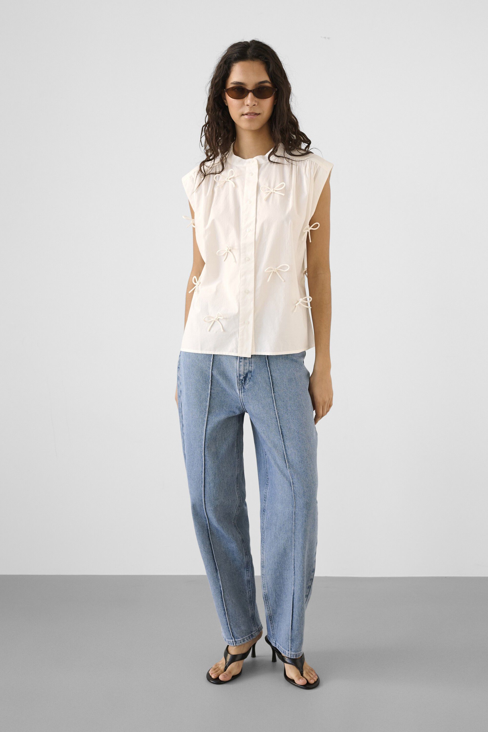 SLJoaBlanca Bow Shirt