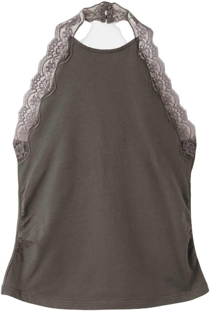 Lace halter neck top