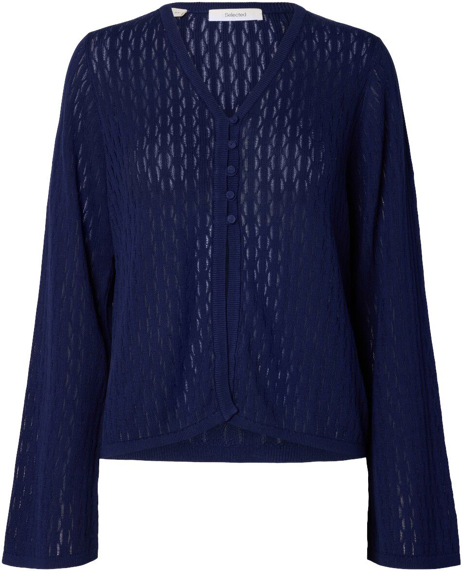 SLFTOLEDO STRUCTURE LS KNIT V-CARDI