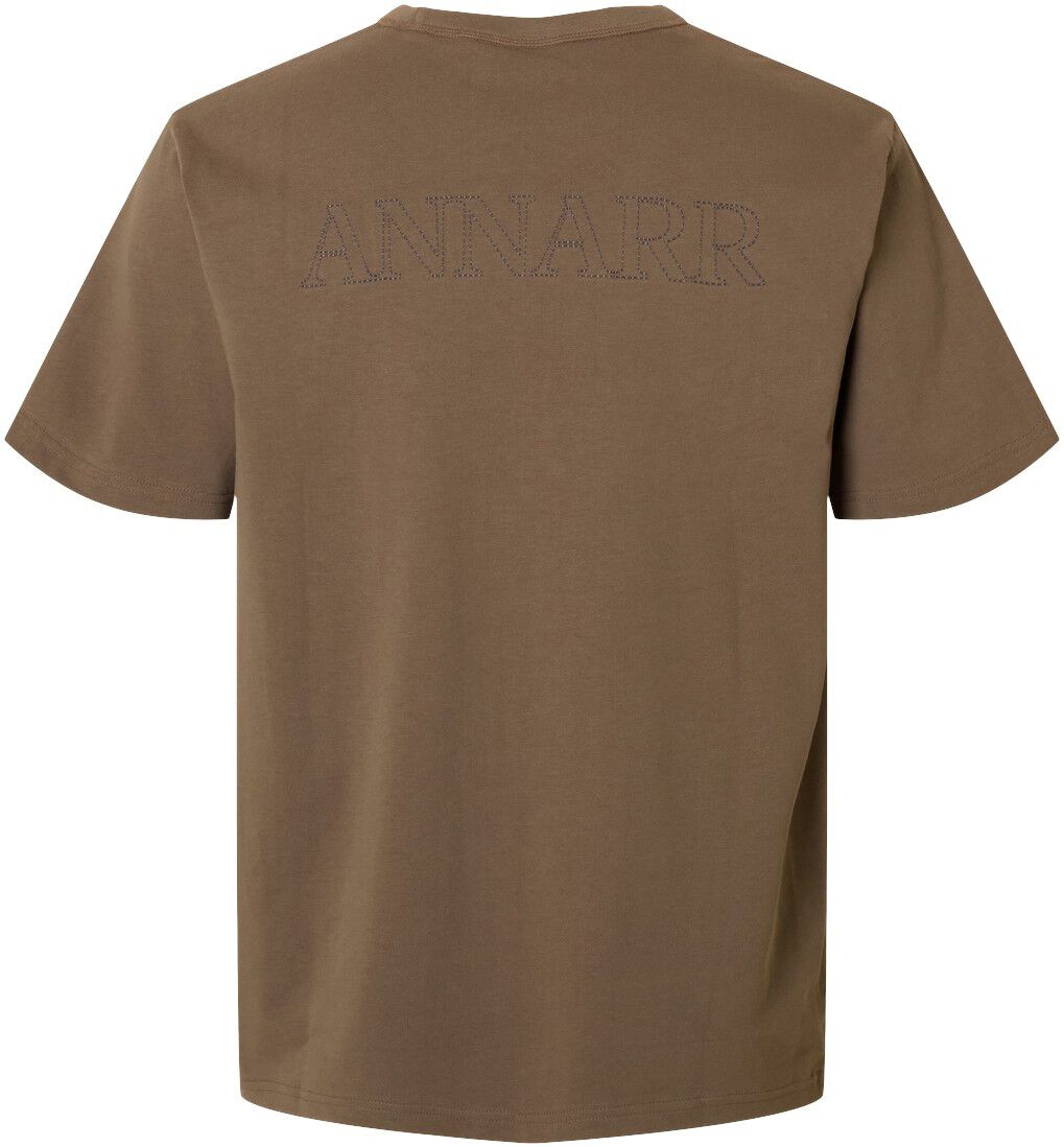 ANRRO SS O-NECK EMB TEE