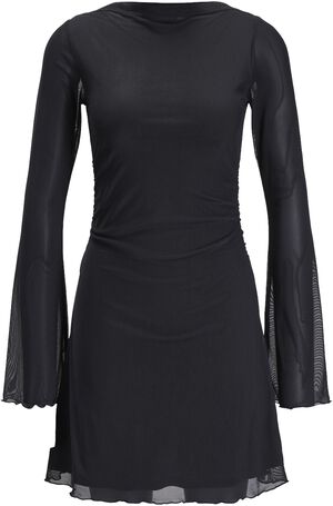 JXMINNA MESH LS DRESS WVN