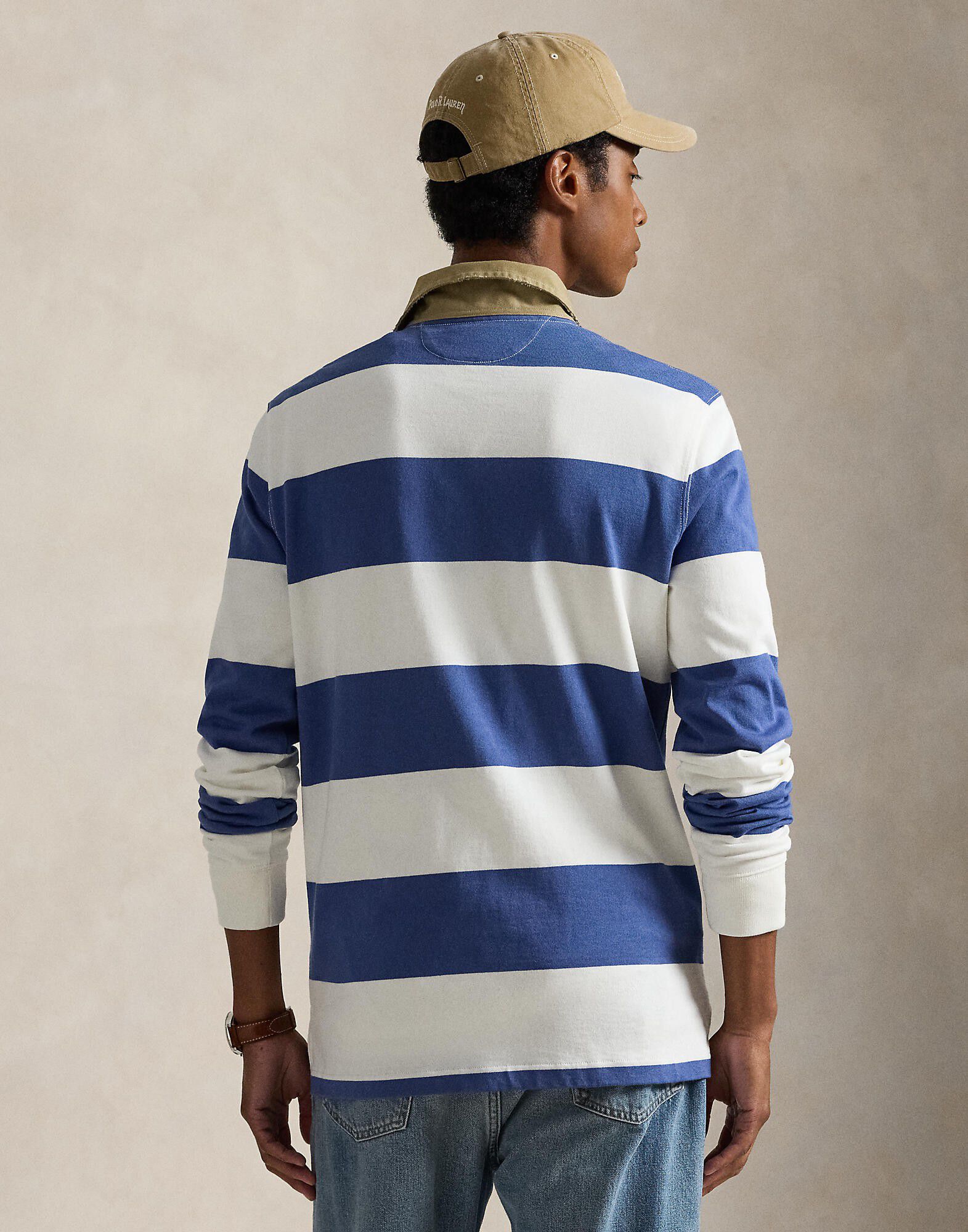 Classic Fit Khaki-Collar Rugby Shirt