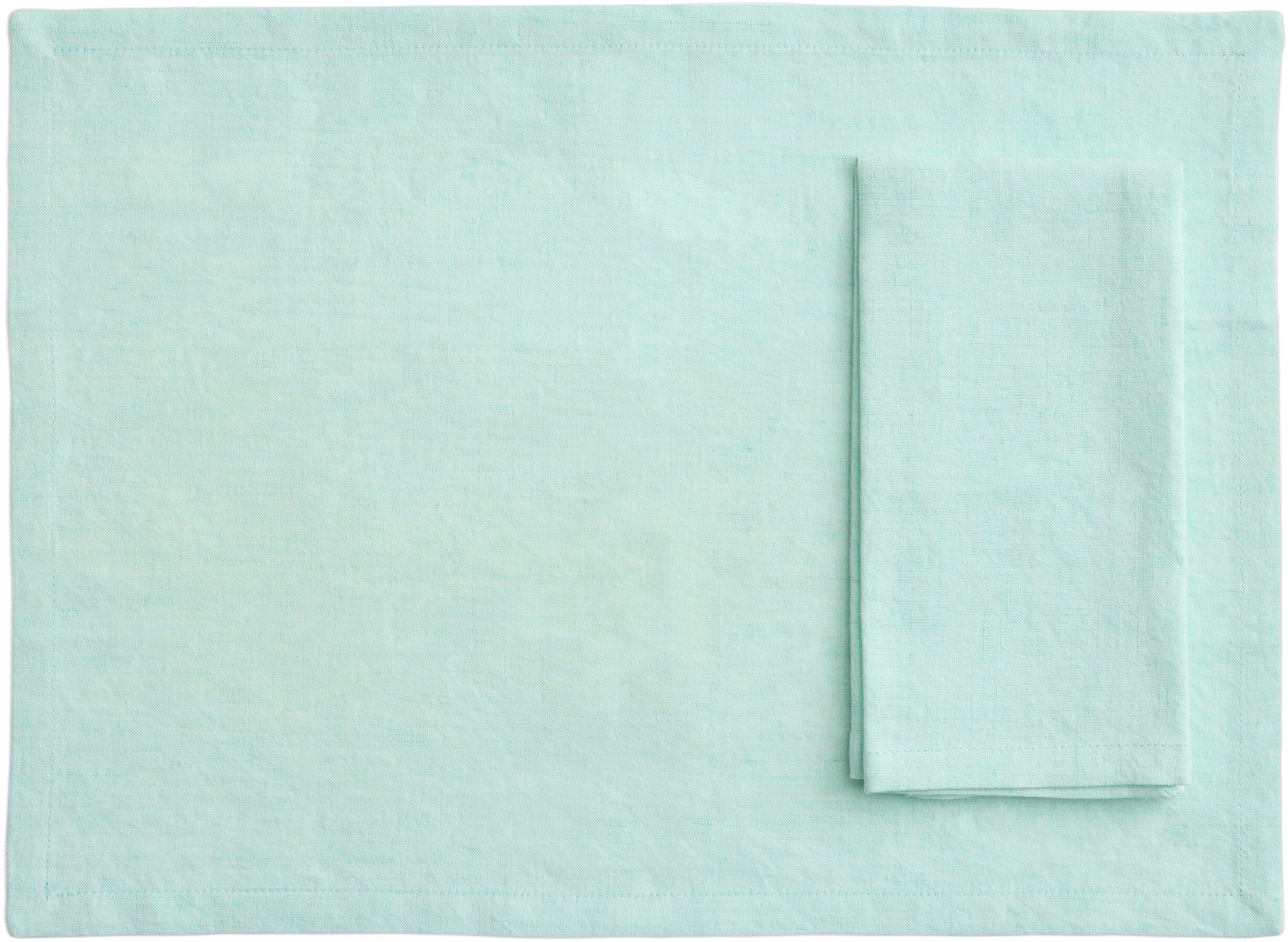 Tavolo Napkin/Placemat-Set of 4-Soft mint